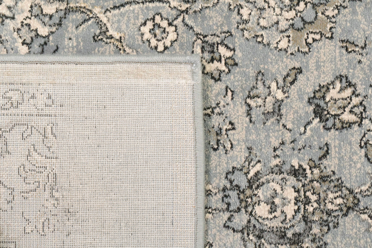 Ancient Garden 57136-4646 Steel Blue/Cream Area Rug