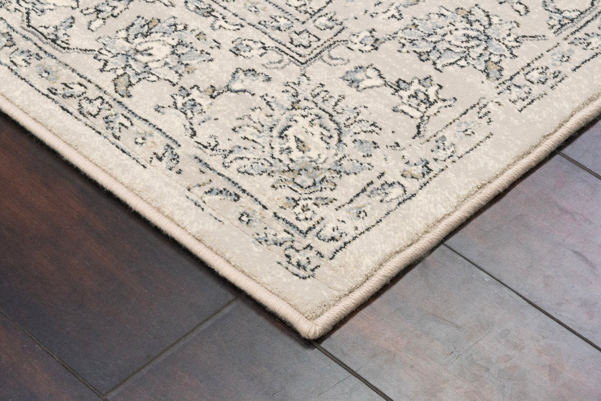 Ancient Garden 57136-9696 Silver/Grey Area Rug