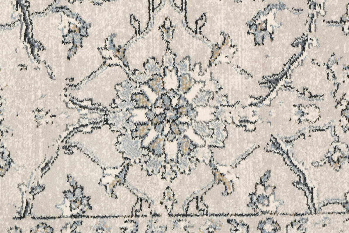 Ancient Garden 57136-9696 Silver/Grey Area Rug