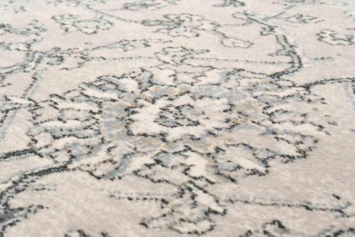 Ancient Garden 57136-9696 Silver/Grey Area Rug