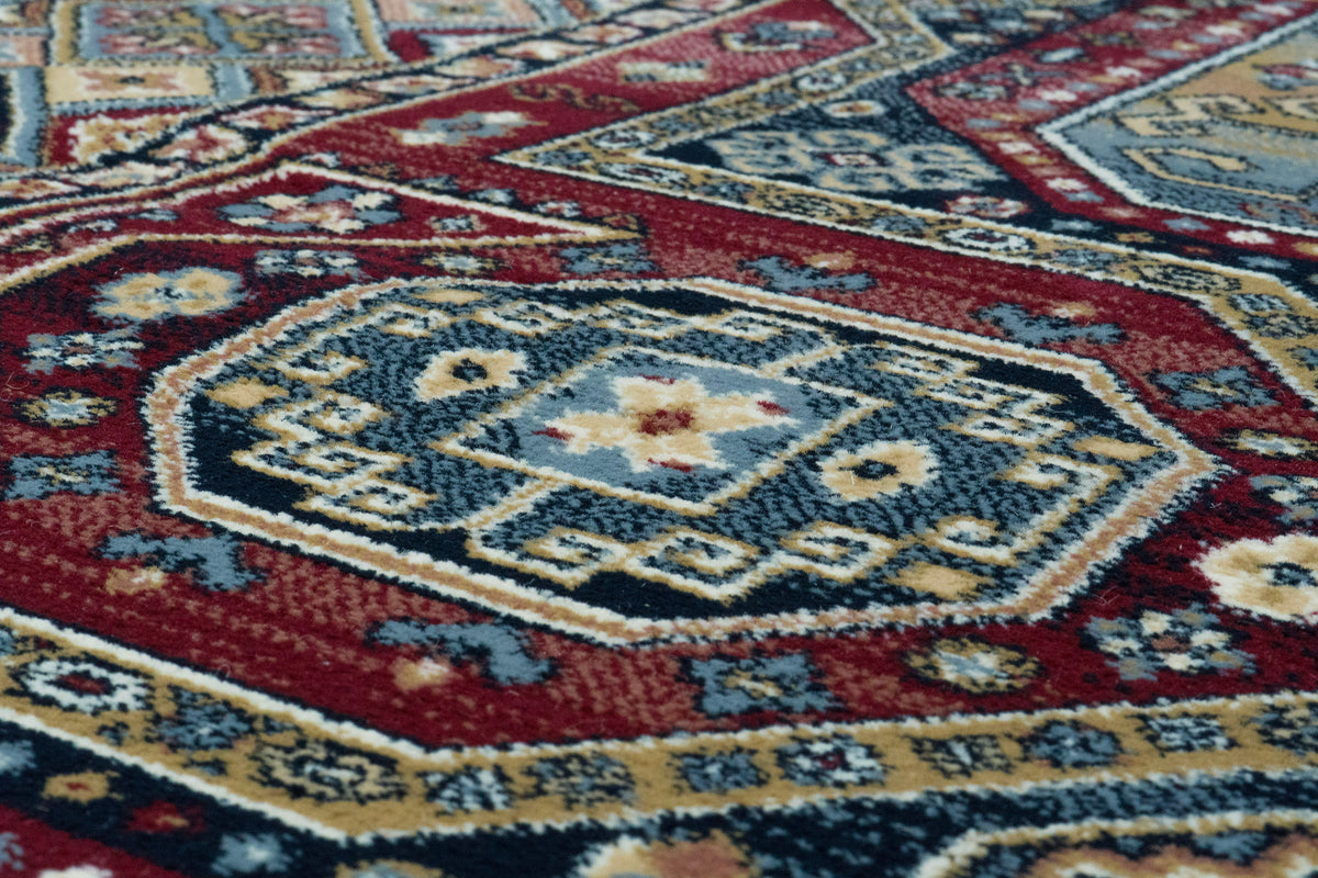 Ancient Garden 57147-1454 Red Area Rug