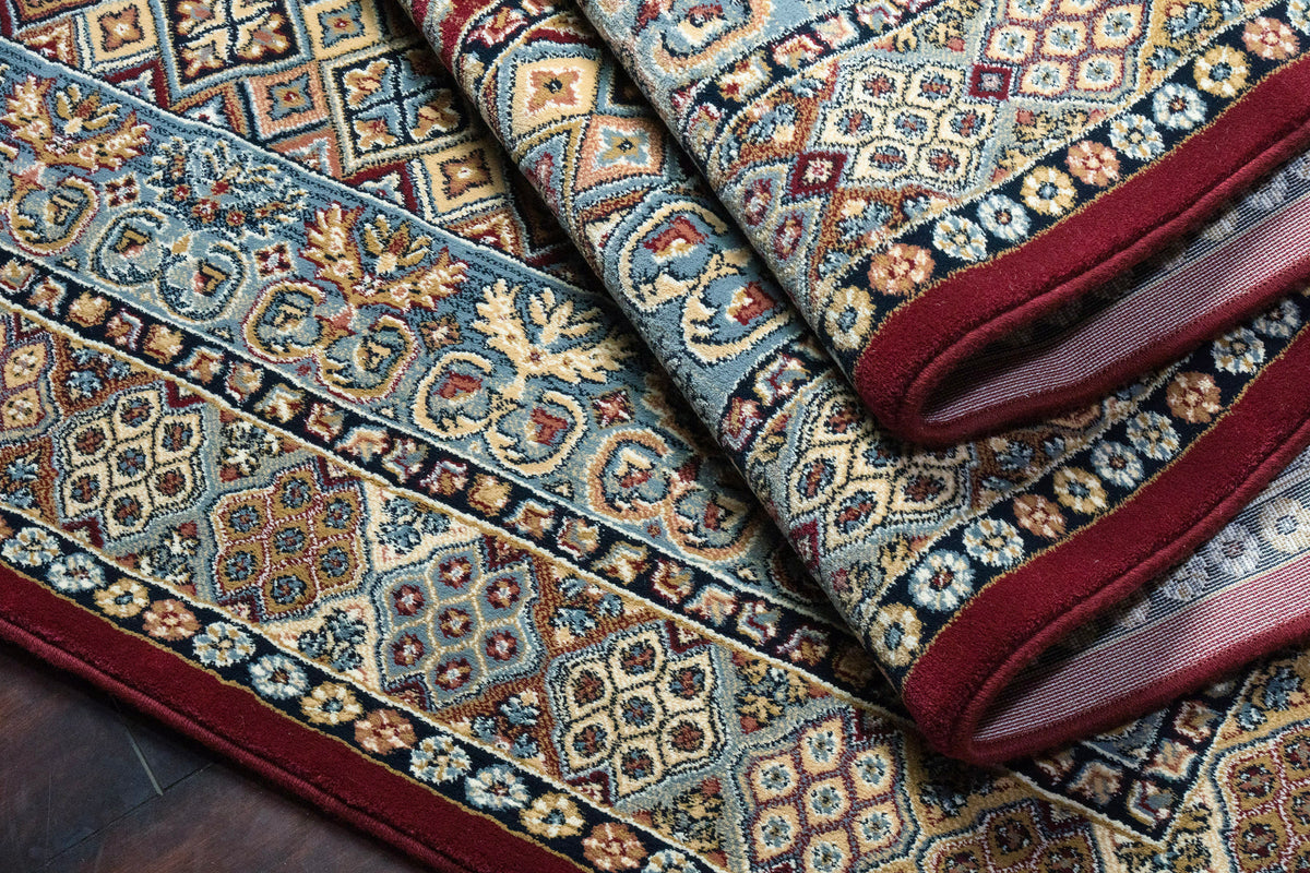 Ancient Garden 57147-1454 Red Area Rug