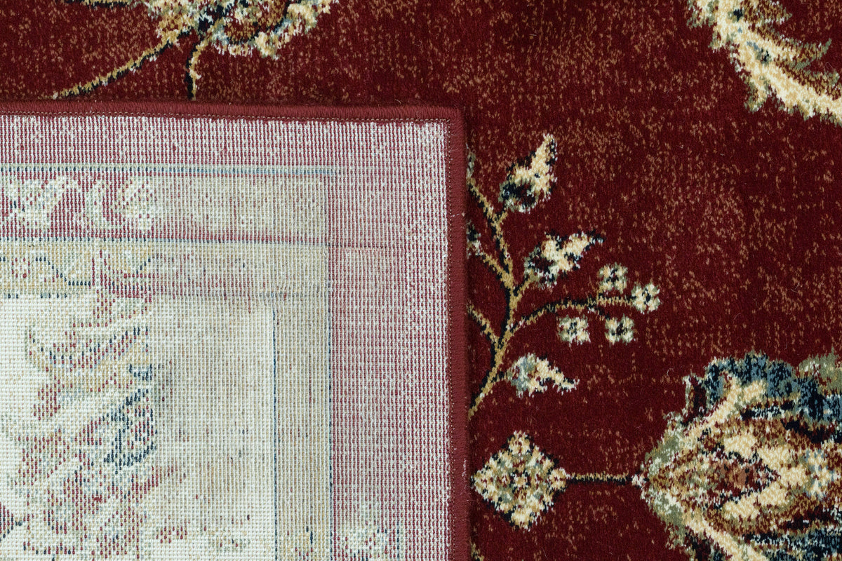 Ancient Garden 57158-1464 Red/Ivory Area Rug