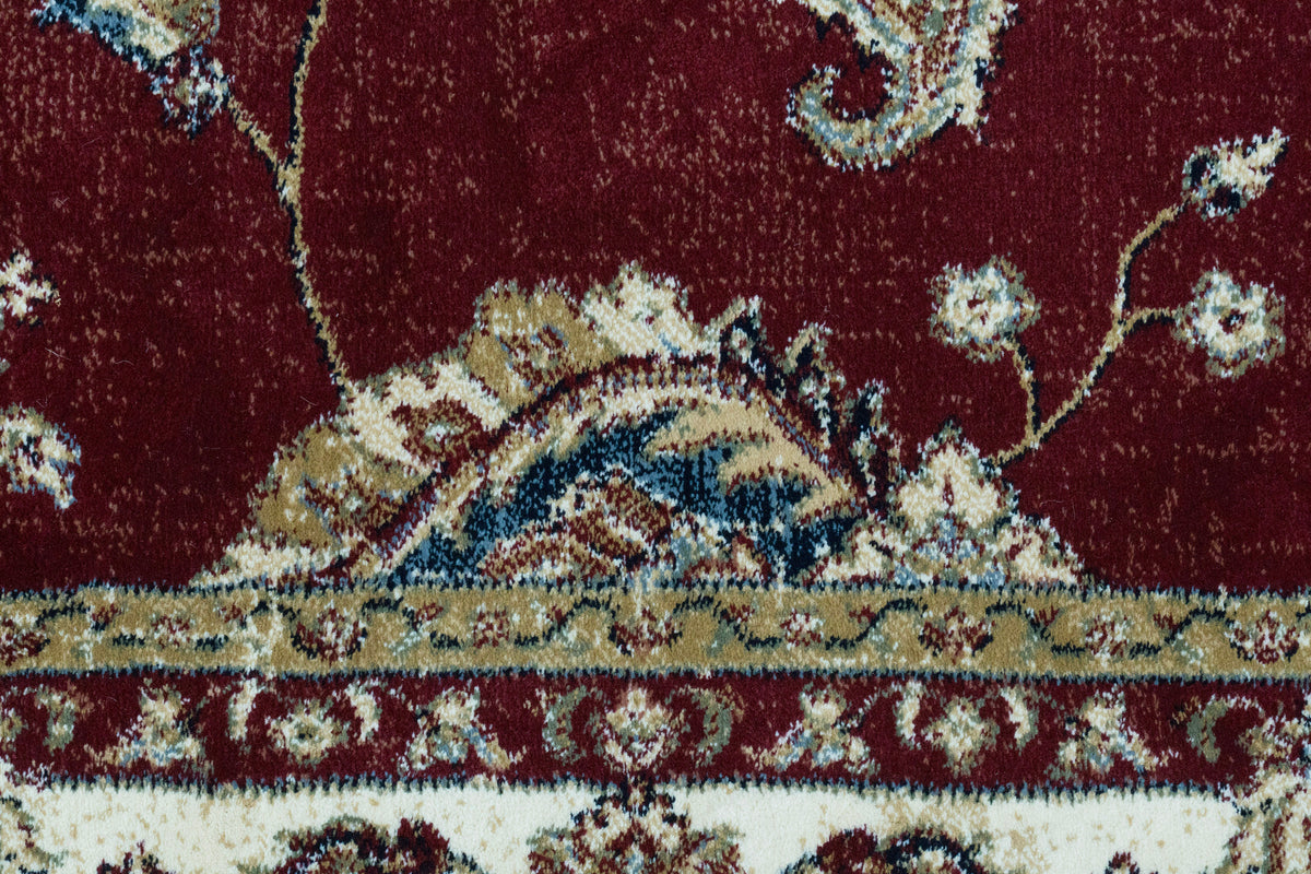 Ancient Garden 57158-1464 Red/Ivory Area Rug