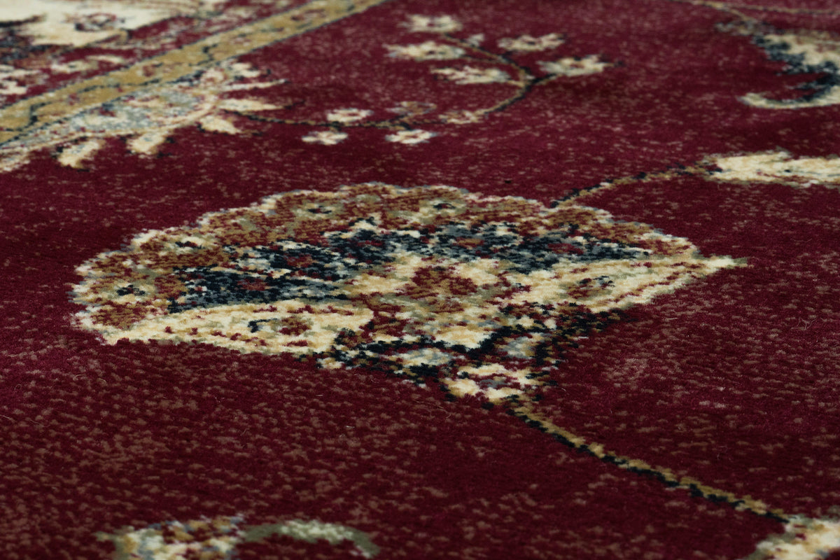 Ancient Garden 57158-1464 Red/Ivory Area Rug