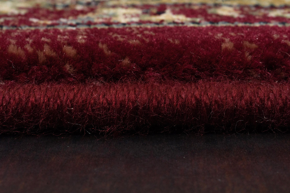 Ancient Garden 57158-1464 Red/Ivory Area Rug