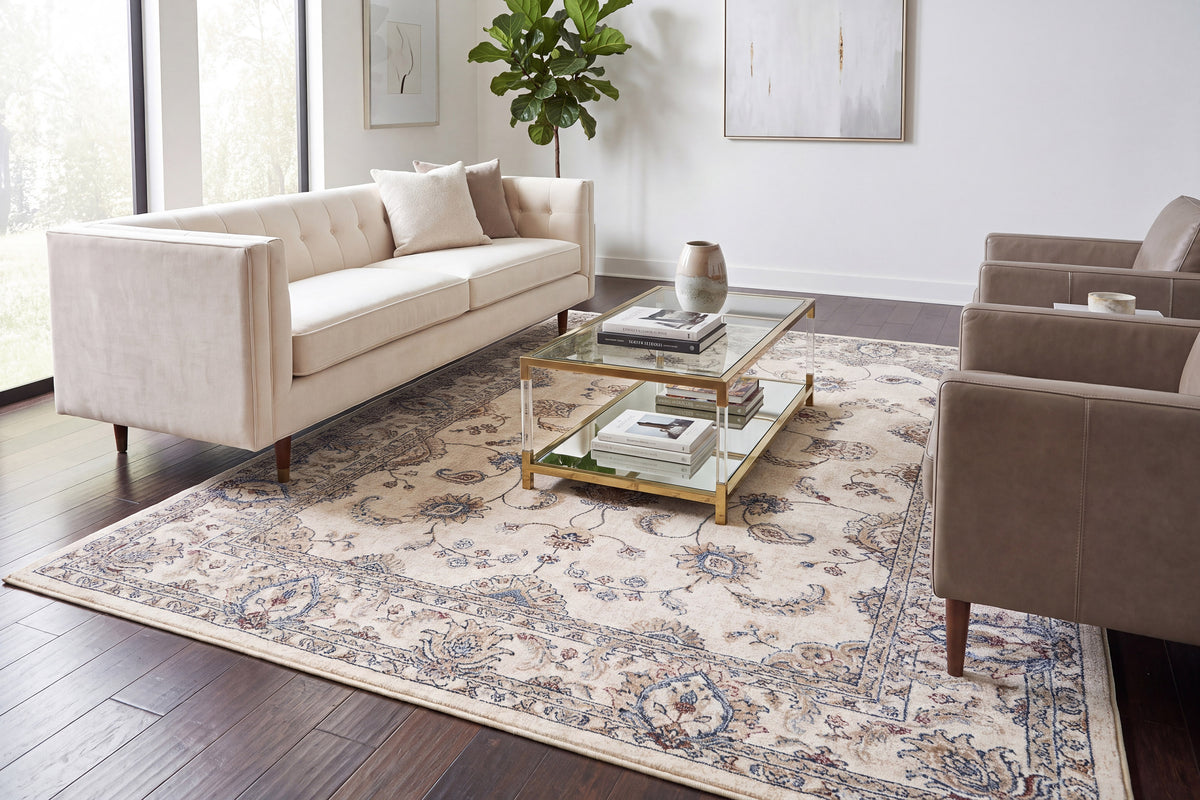 Ancient Garden 57159-6464 Ivory Area Rug
