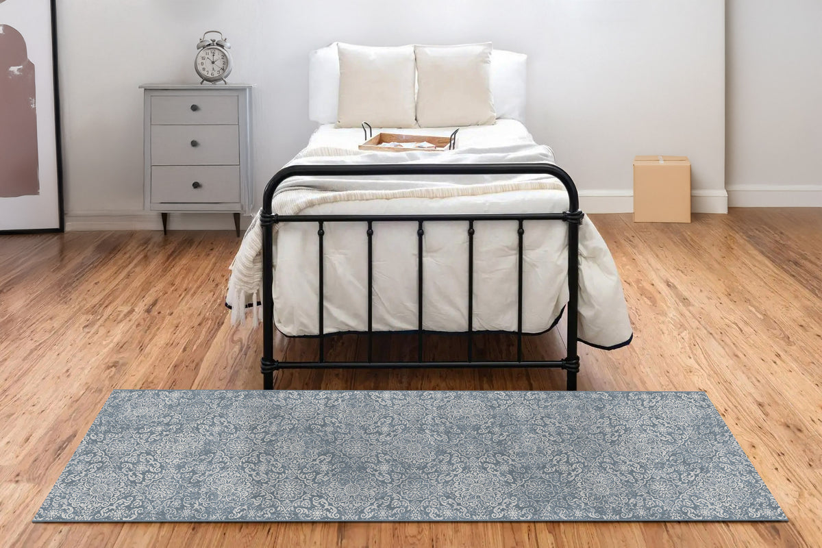 Ancient Garden 57162-4666 Light Blue Area Rug