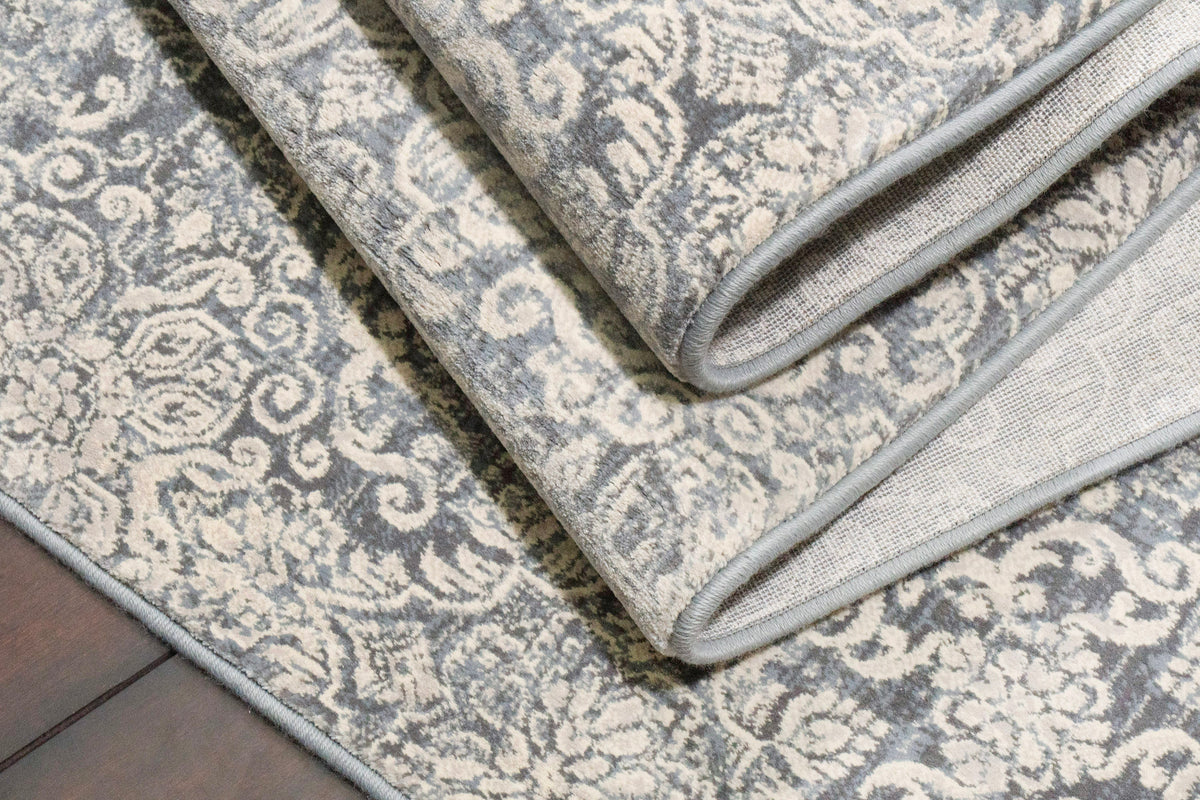 Ancient Garden 57162-4666 Light Blue Area Rug