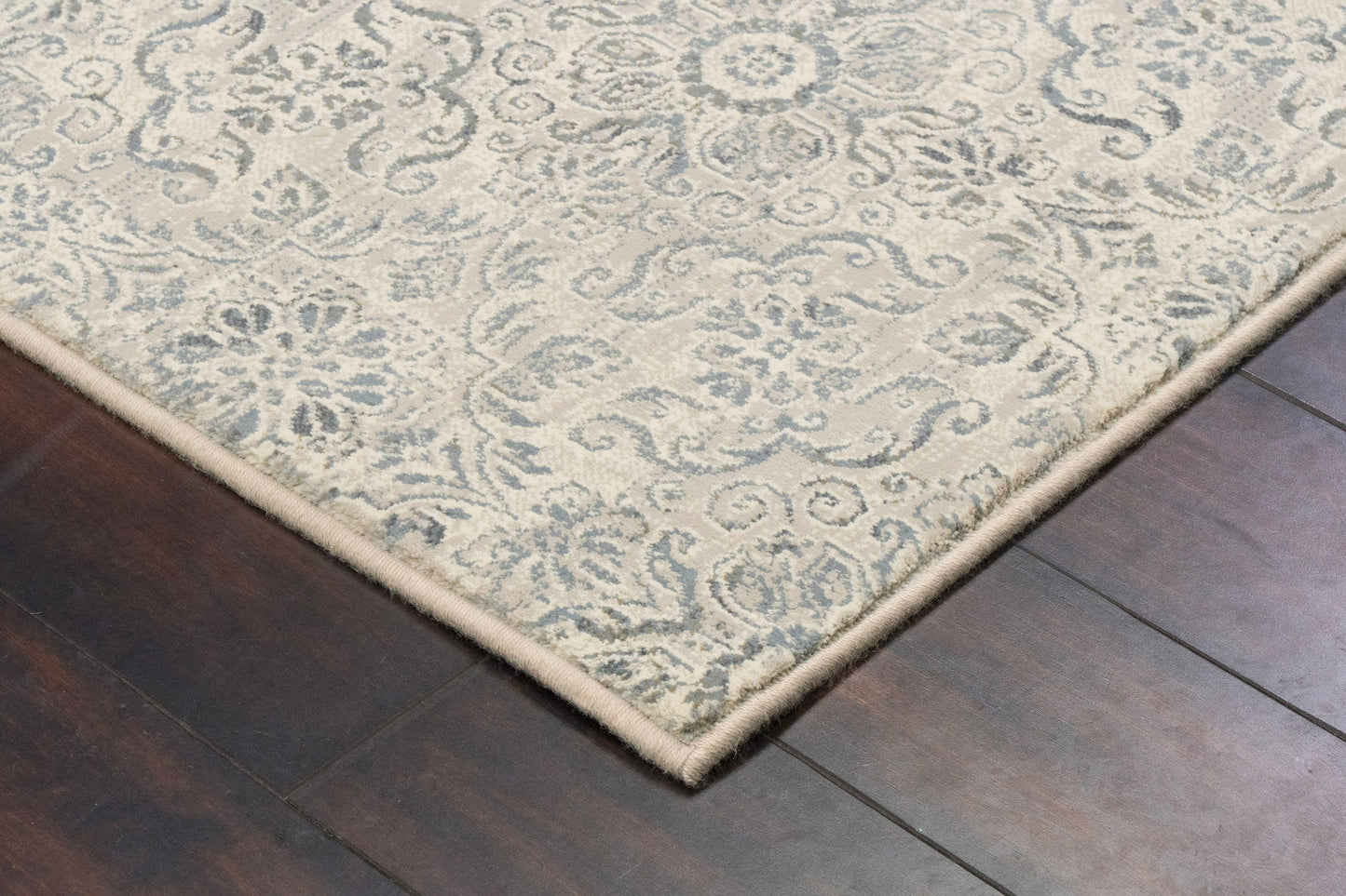 Ancient Garden 57162-9646 Silver/Grey Area Rug