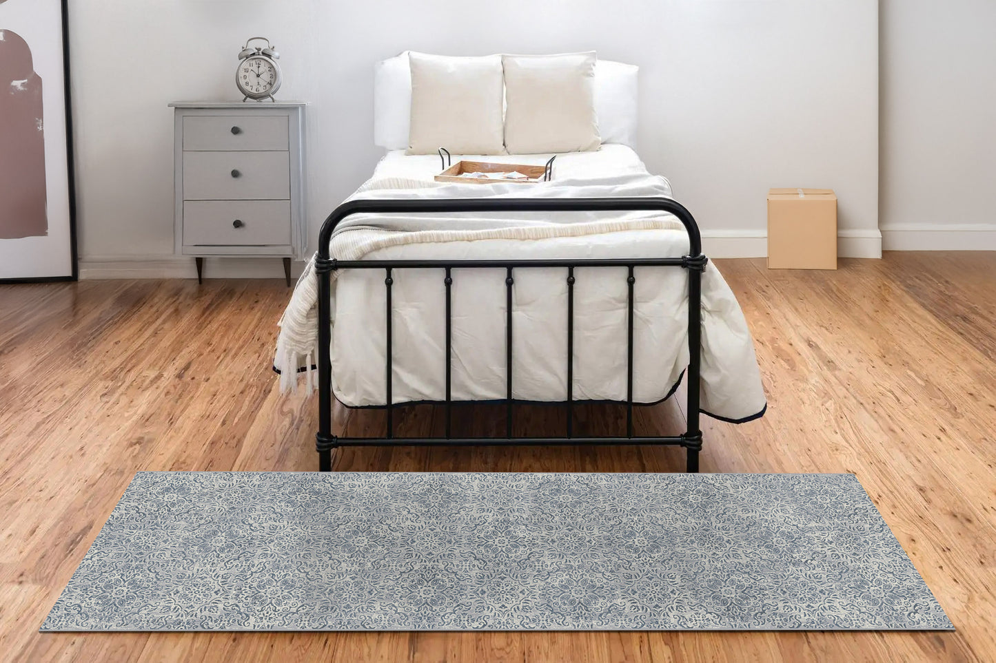 Ancient Garden 57162-9646 Silver/Grey Area Rug