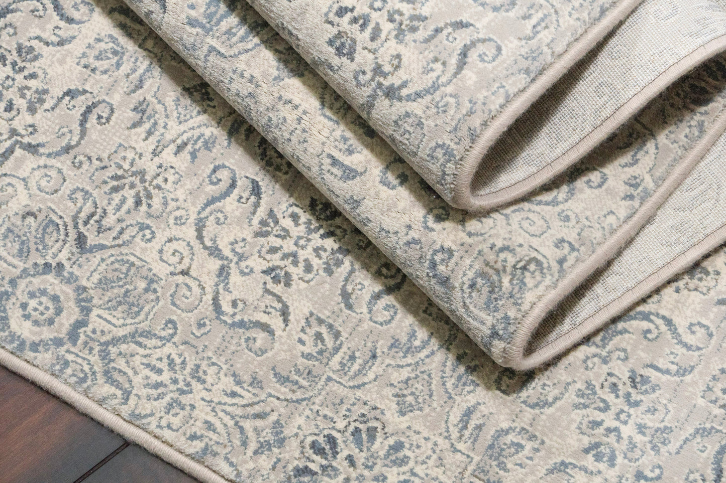 Ancient Garden 57162-9646 Silver/Grey Area Rug