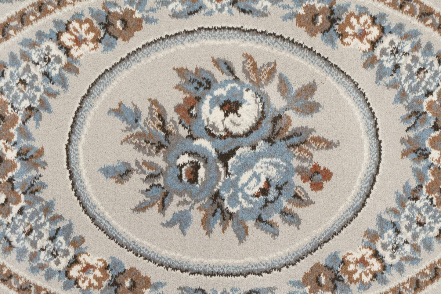 Ancient Garden 57226-3295 Brown/Cream Area Rug