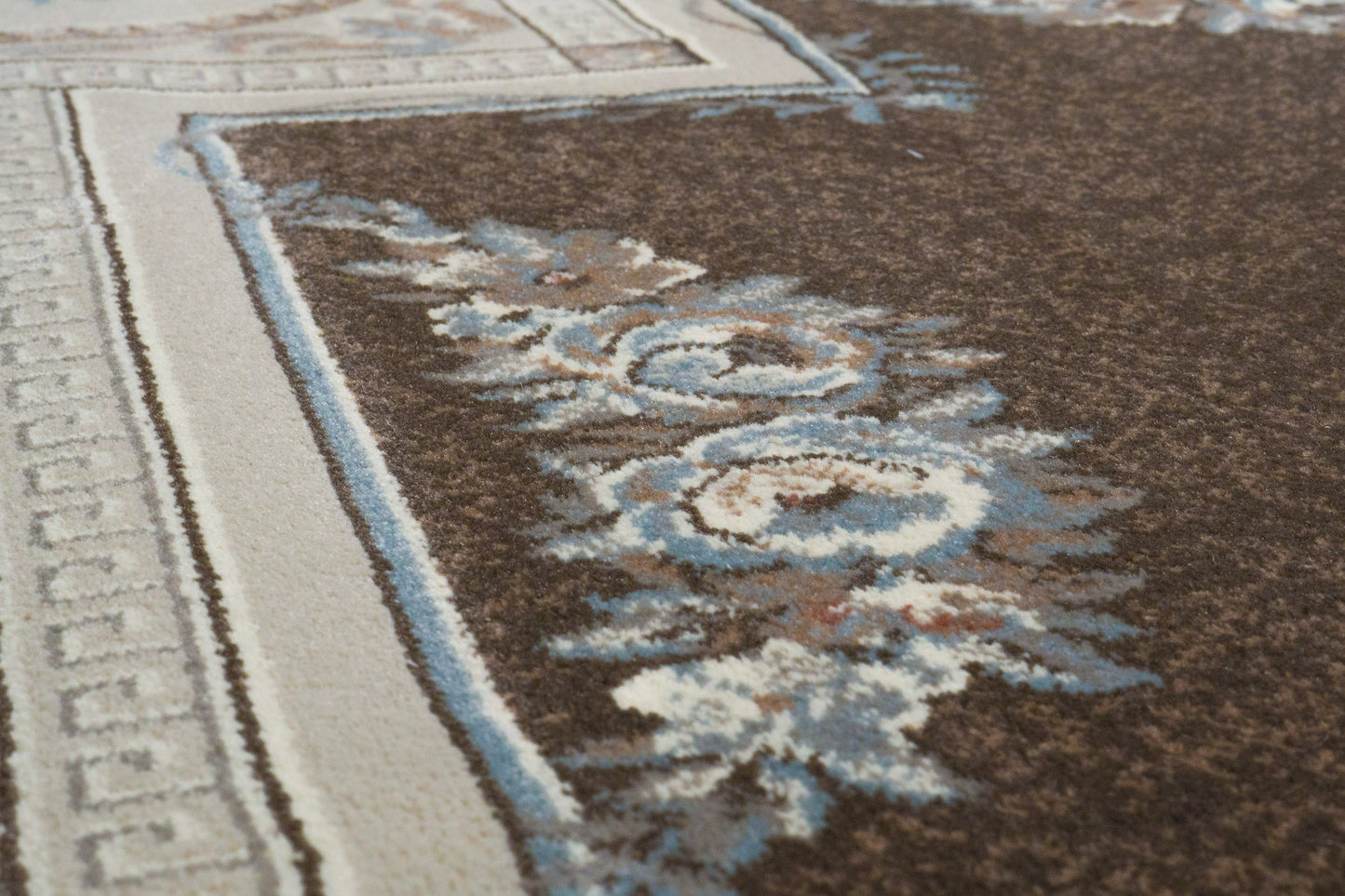 Ancient Garden 57226-3295 Brown/Cream Area Rug