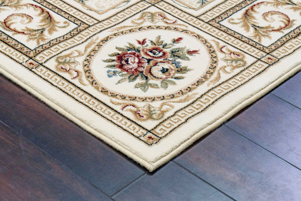 Ancient Garden 57226-6464 Ivory Area Rug