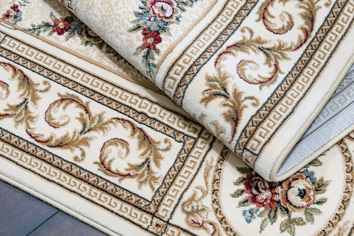 Ancient Garden 57226-6464 Ivory Area Rug