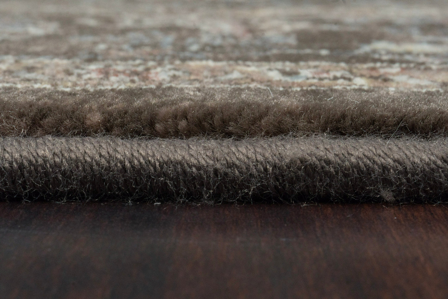 Ancient Garden 57276-3235 Dark Brown/Beige/Blue Area Rug