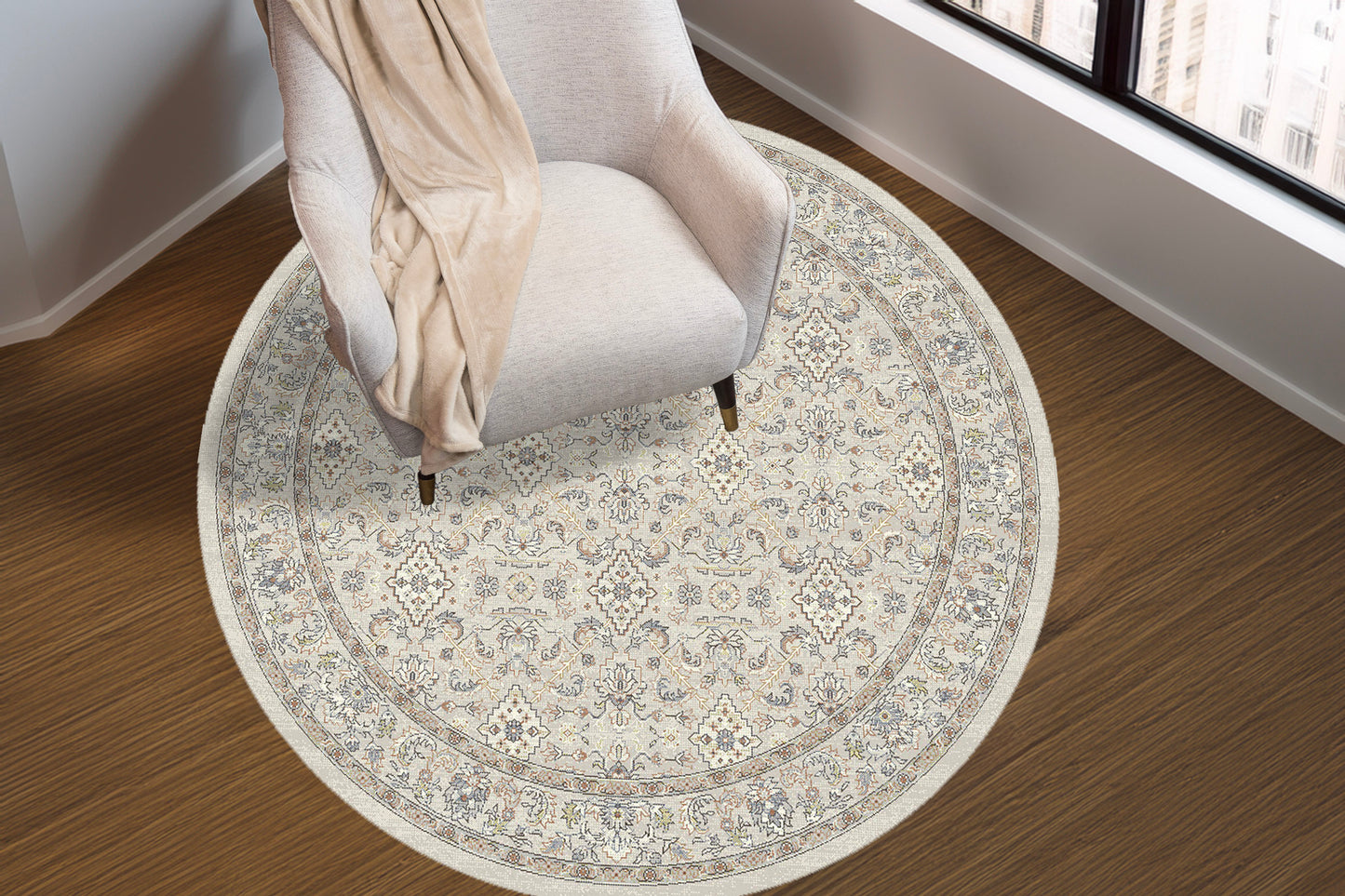 Ancient Garden 57276-9295 Cream/Beige Area Rug