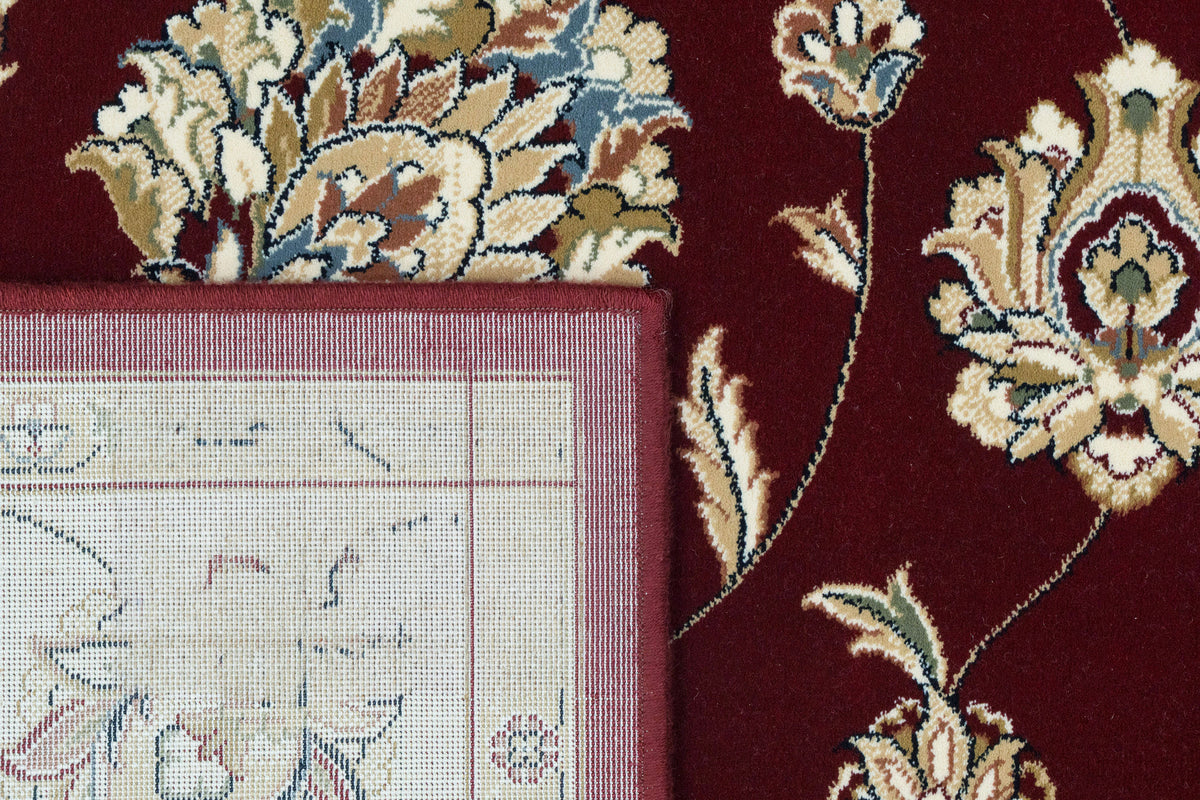 Ancient Garden 57365-1464 Red/Ivory Area Rug