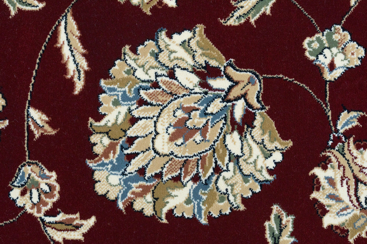 Ancient Garden 57365-1464 Red/Ivory Area Rug