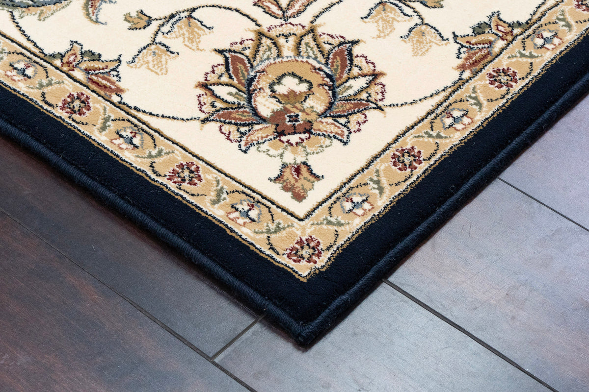 Ancient Garden 57365-3464 Blue/Ivory Area Rug