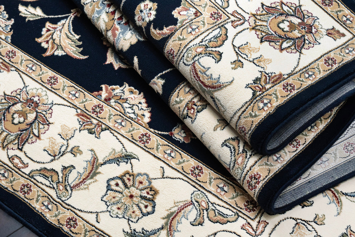 Ancient Garden 57365-3464 Blue/Ivory Area Rug