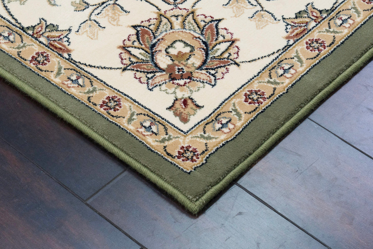 Ancient Garden 57365-4464 Green/Ivory Area Rug