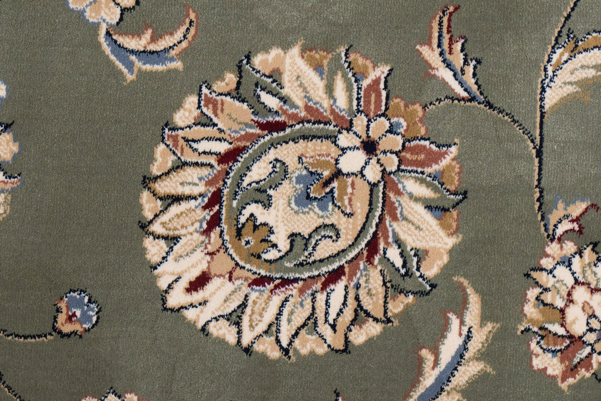 Ancient Garden 57365-4464 Green/Ivory Area Rug