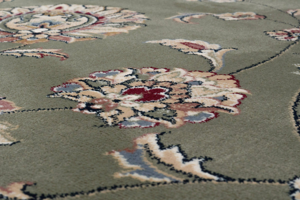 Ancient Garden 57365-4464 Green/Ivory Area Rug