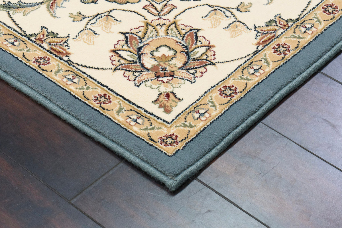 Ancient Garden 57365-5464 Light Blue/Ivory Area Rug