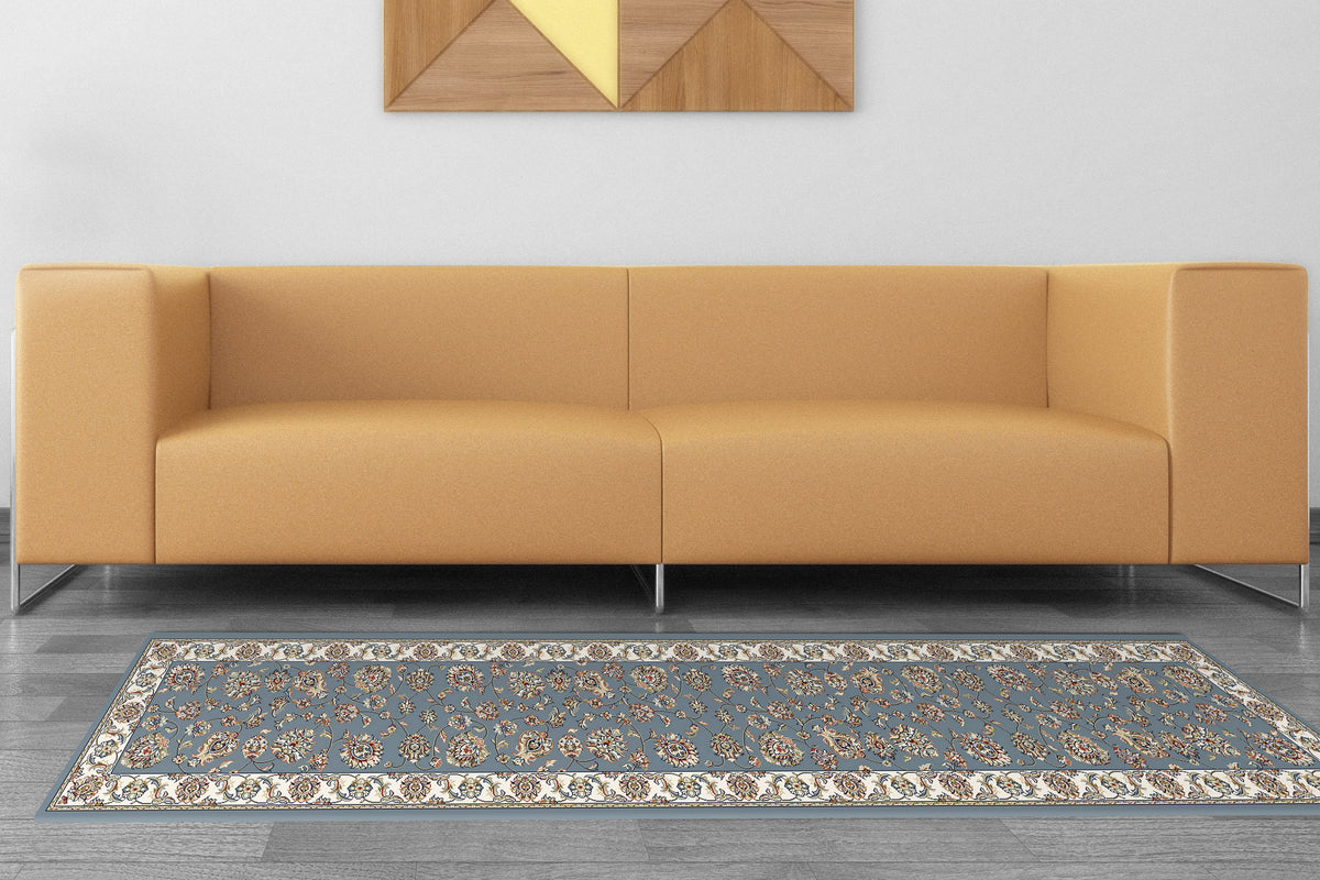 Ancient Garden 57365-5464 Light Blue/Ivory Area Rug