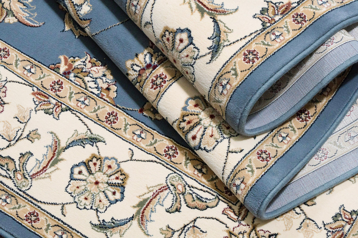 Ancient Garden 57365-5464 Light Blue/Ivory Area Rug