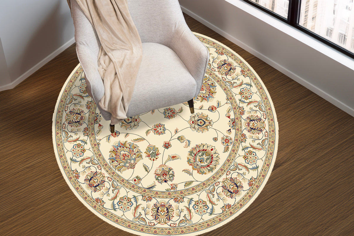 Ancient Garden 57365-6464 Ivory Area Rug