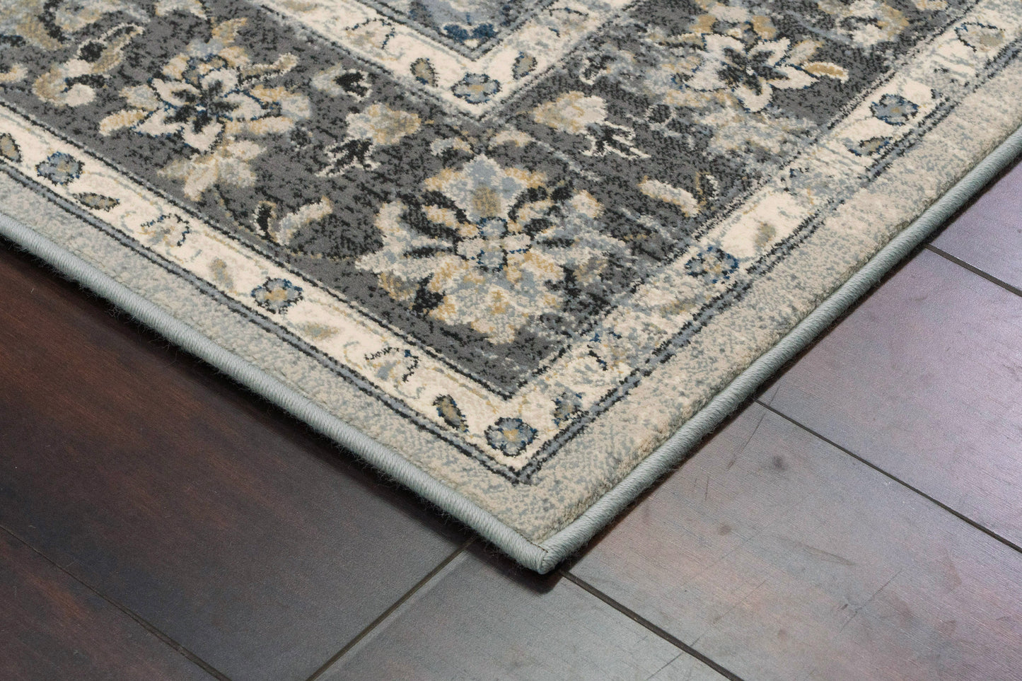 Ancient Garden 57559-9656 Silver/Grey Area Rug