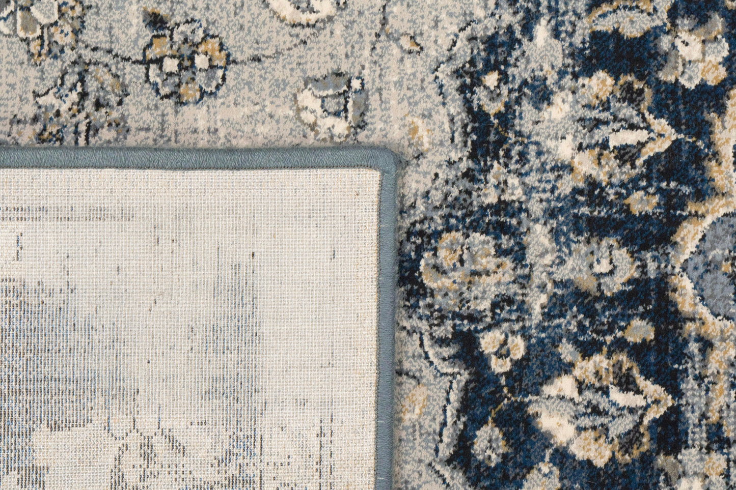Ancient Garden 57559-9686 Silver/Blue Area Rug
