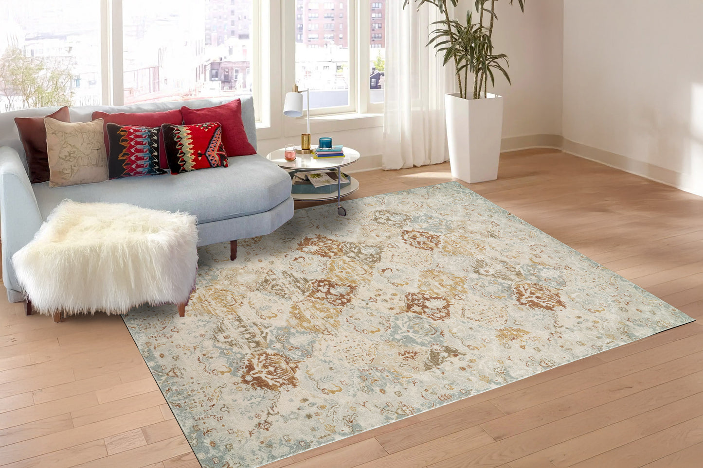 Annalise 7602-899 Beige/Multi Area Rug