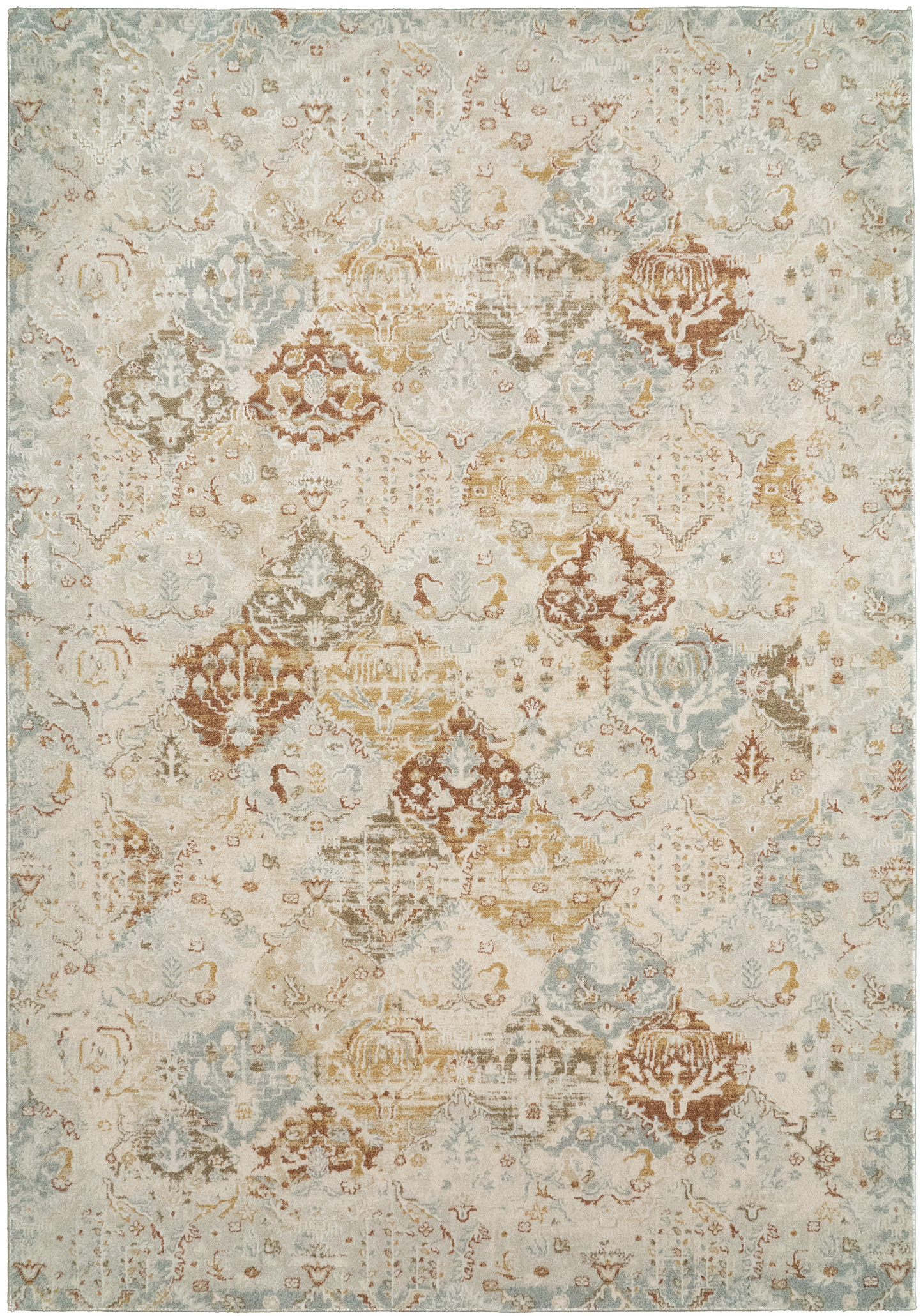 Annalise 7602-899 Beige/Multi Area Rug