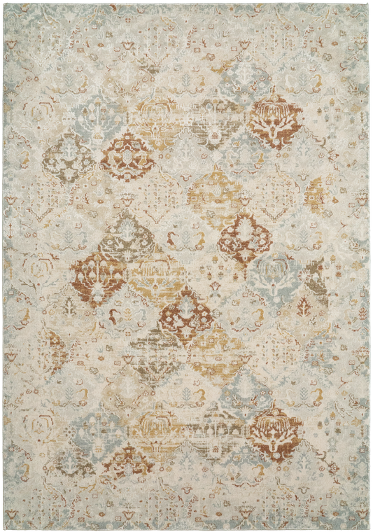 Annalise 7602-899 Beige/Multi Area Rug