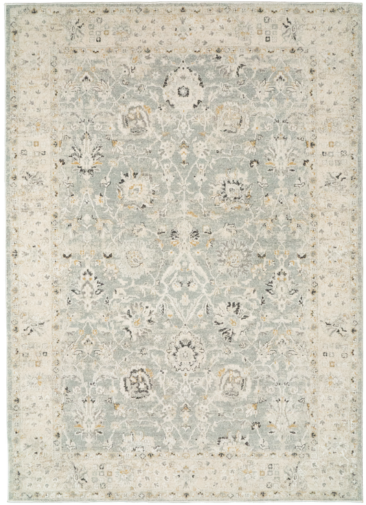 Annalise 7604-580 Blue/Beige Area Rug