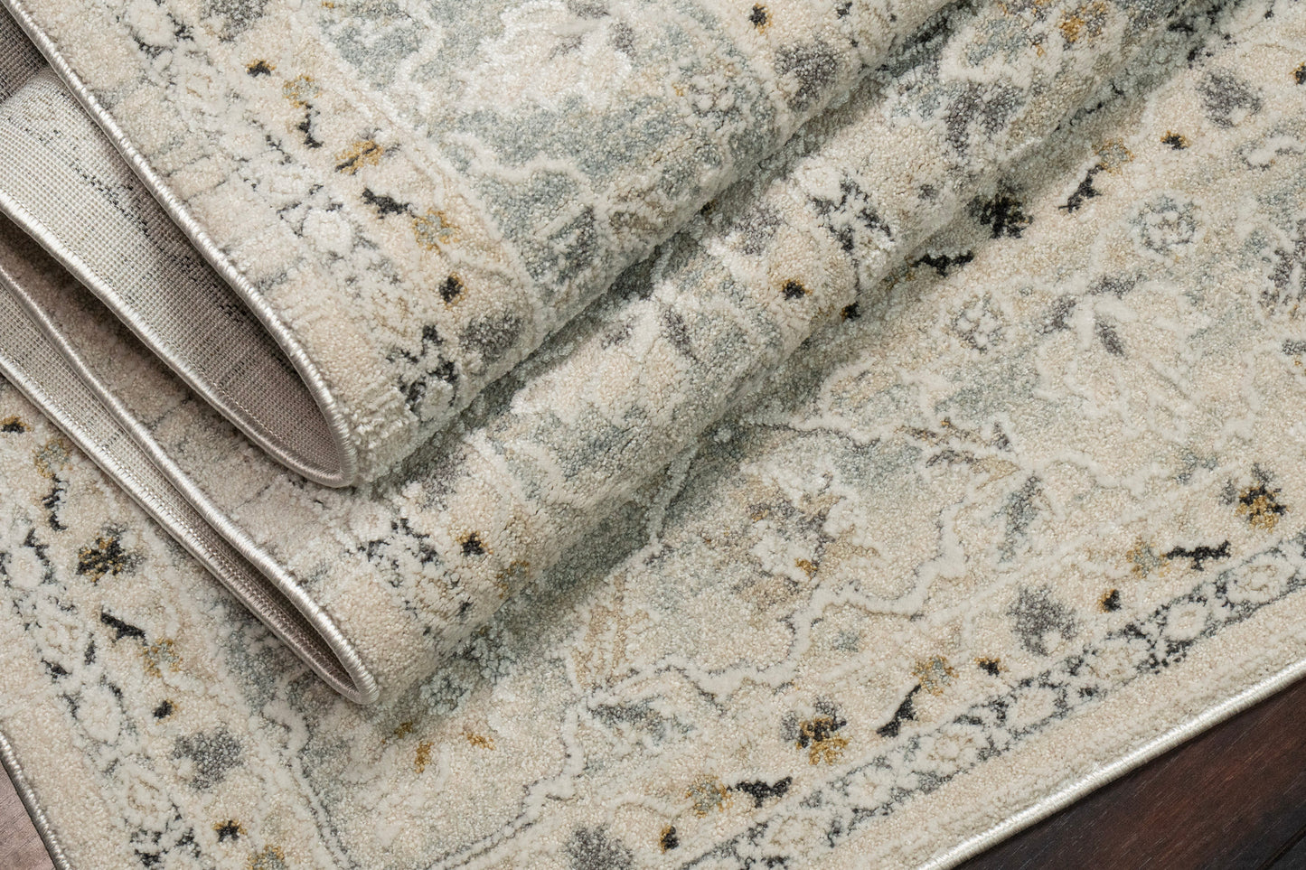 Annalise 7605-105 Cream/Blue Area Rug