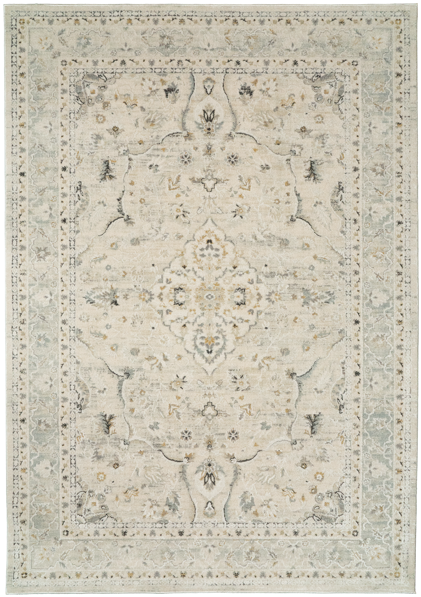 Annalise 7605-105 Cream/Blue Area Rug