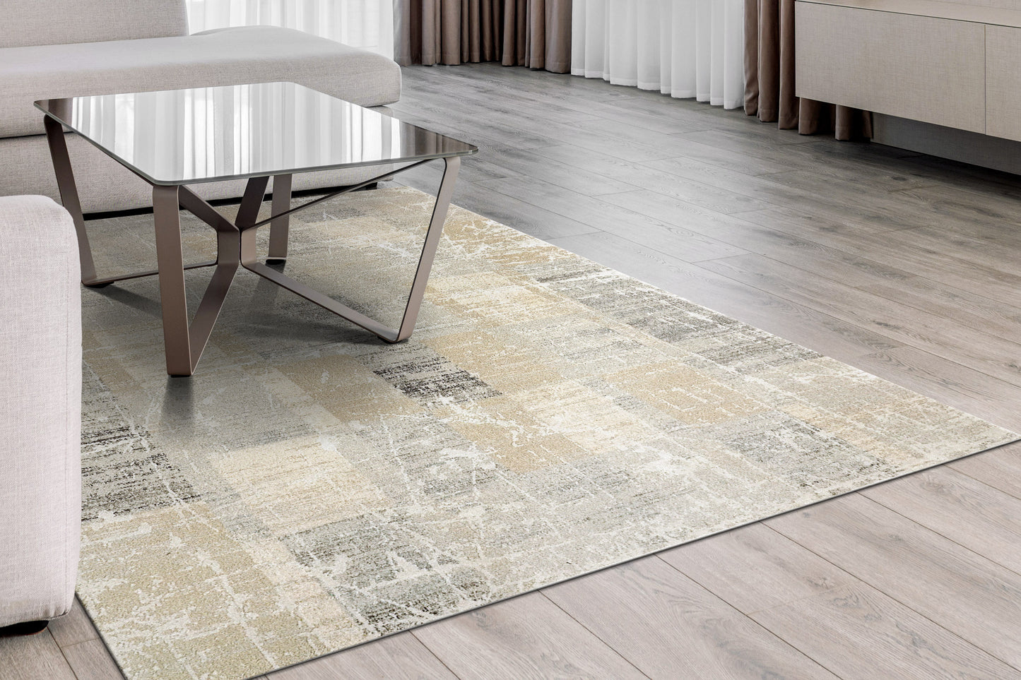 Annalise 7610-989 Grey/Beige/Charcoal Area Rug