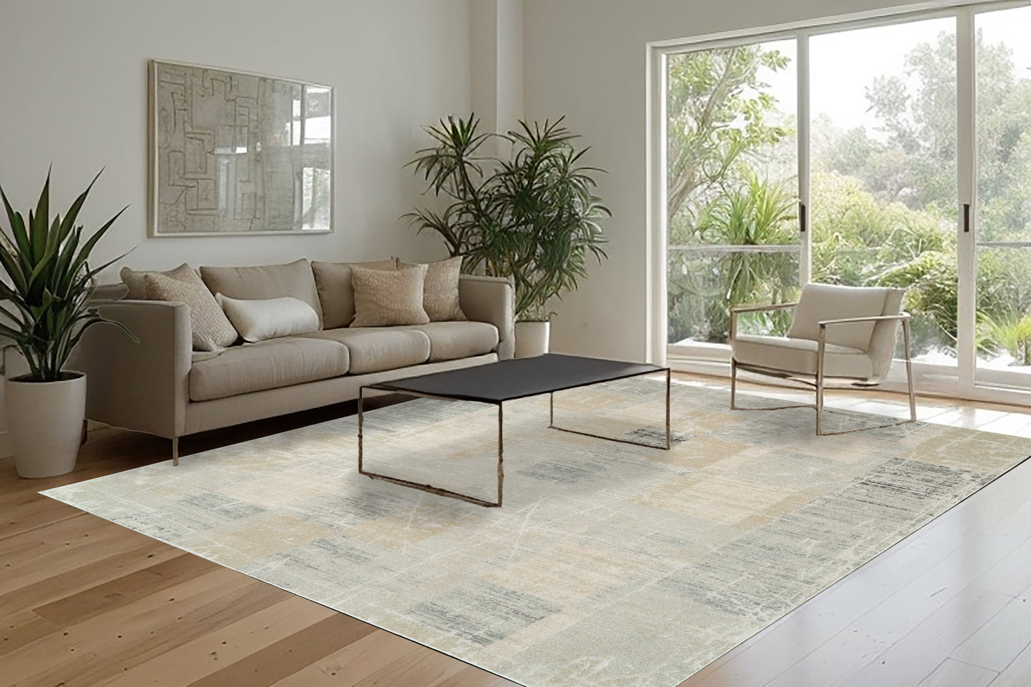 Annalise 7610-989 Grey/Beige/Charcoal Area Rug