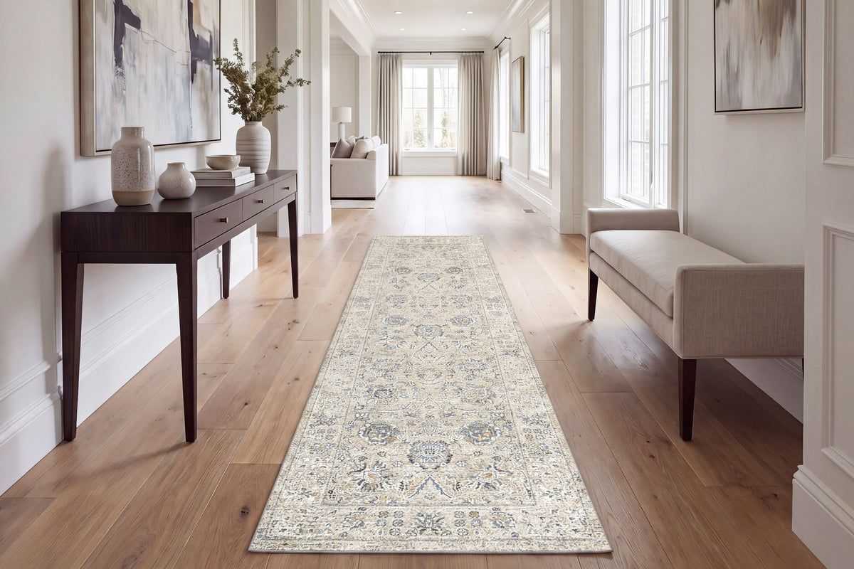Annalise 7604-180 Cream/Beige Area Rug