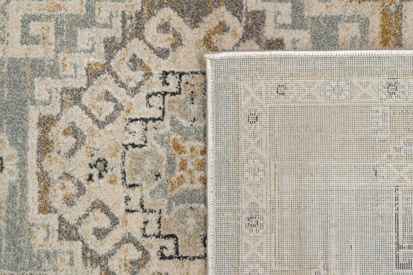 Annalise 7607-581 Blue/Beige/Cream Area Rug