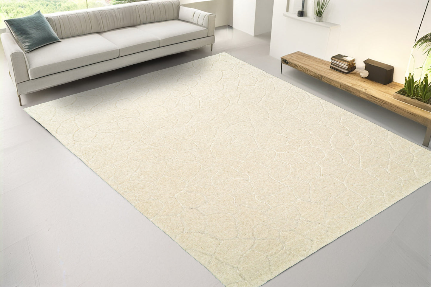 Liora 100-8551 Ivory Area Rug
