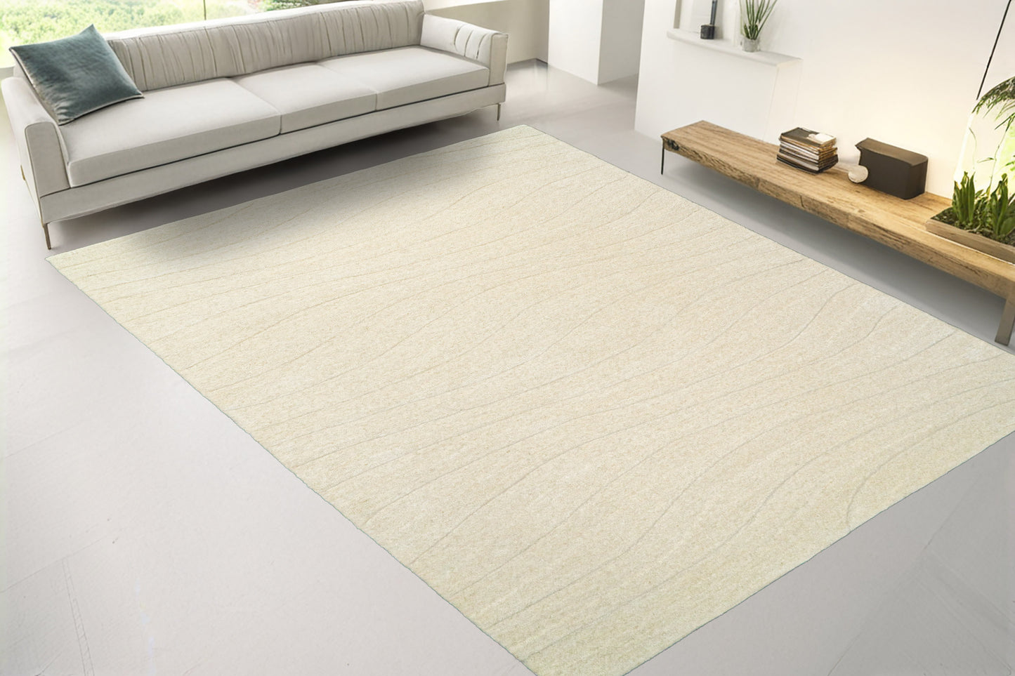 Liora 100-8553 Ivory Area Rug
