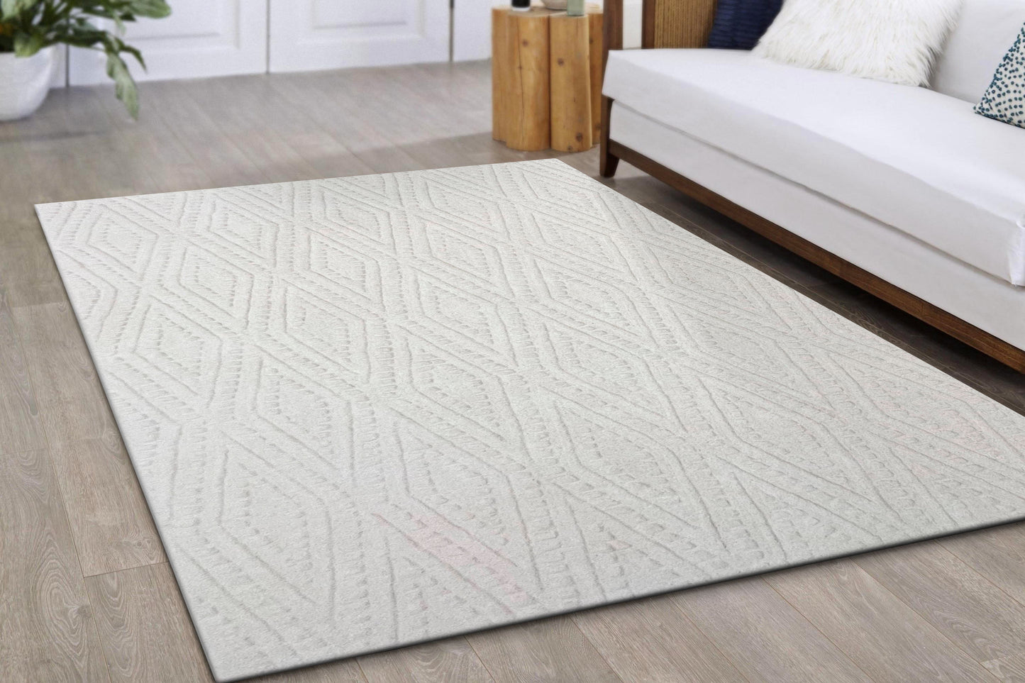 Aria 8554-100 Ivory Area Rug