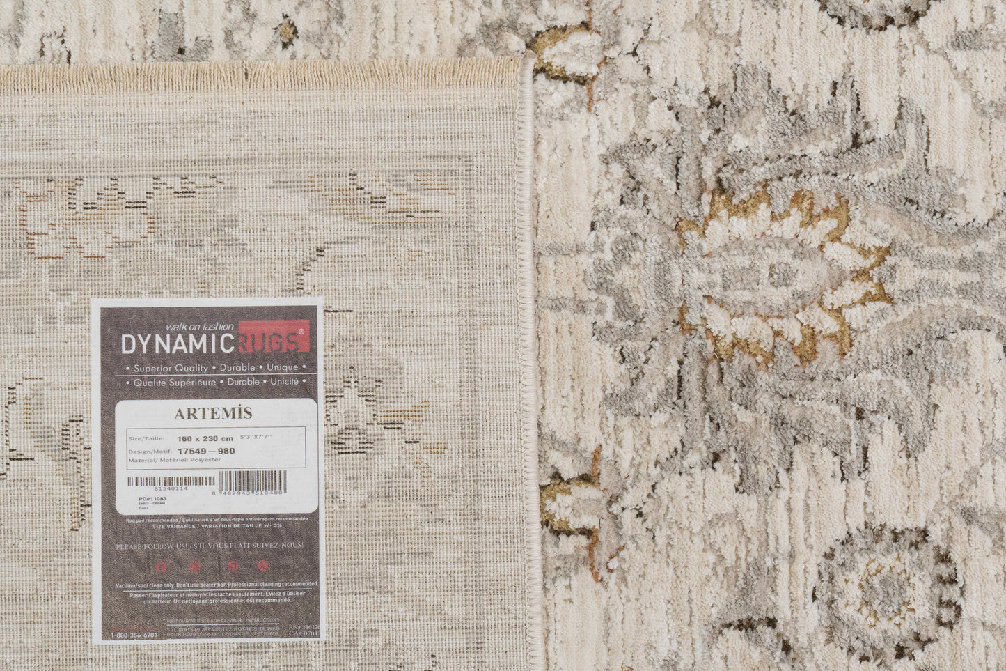 Artemis 17549-980 Grey/Beige Area Rug