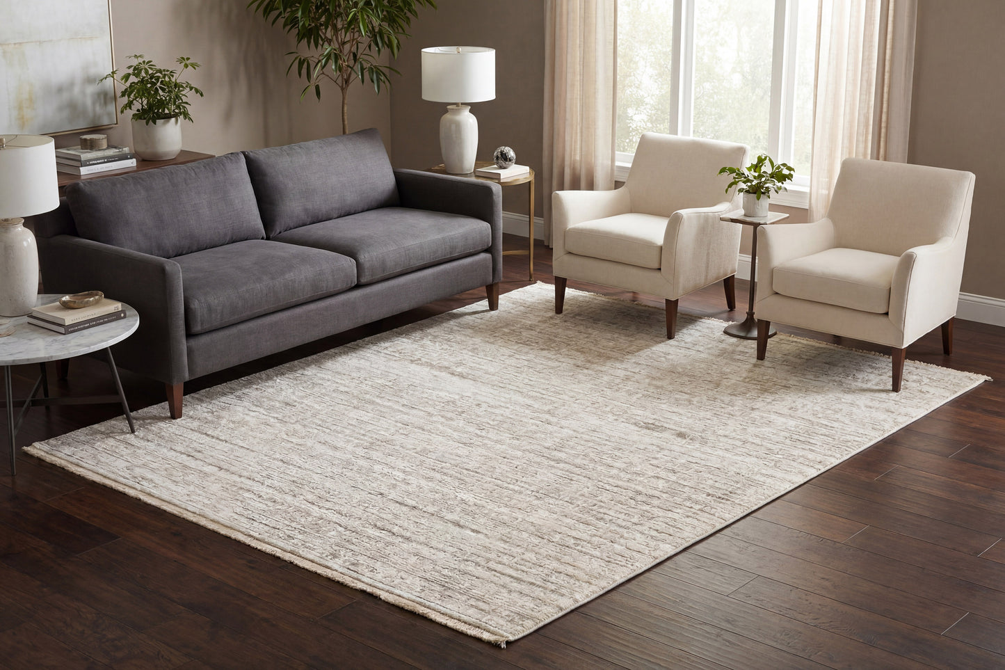 Artemis 17550-990 Grey/Dark Grey Area Rug